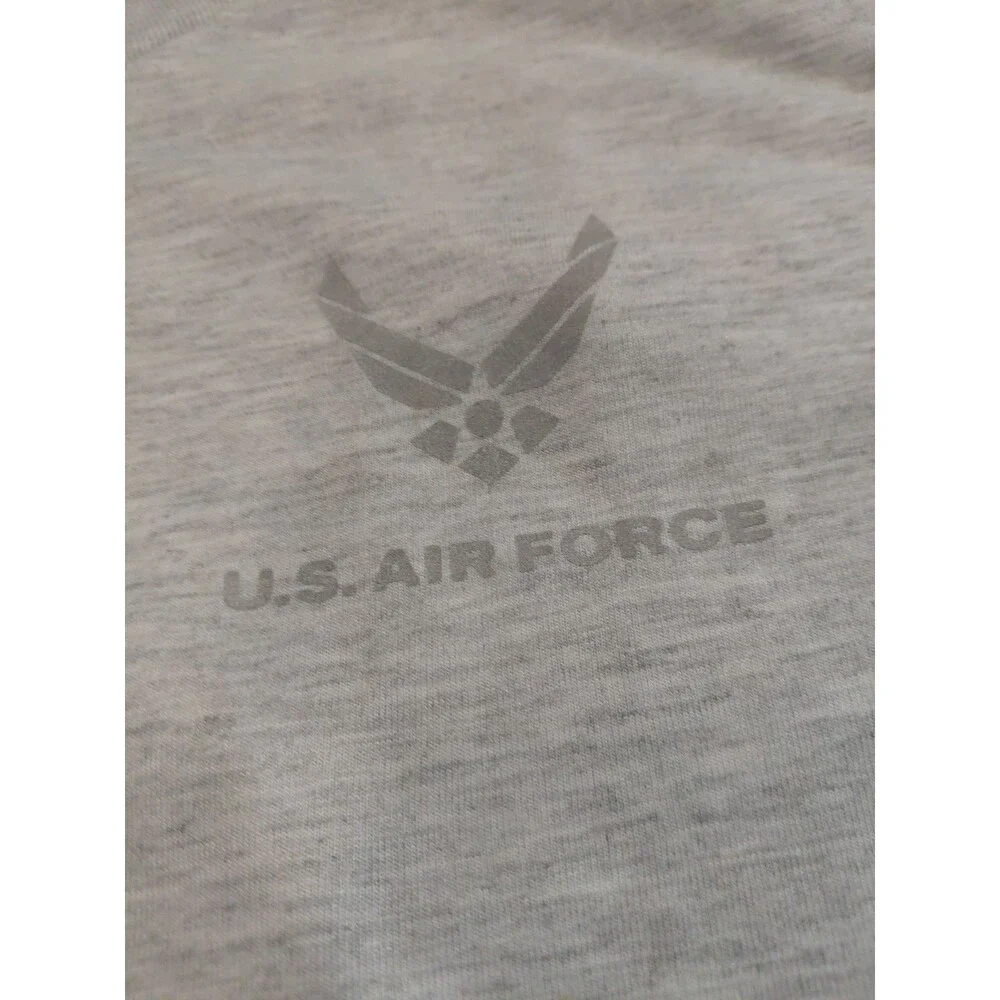 U.S. Air Force Reflective Logo Men's XL T-shirt Light Gray EUC